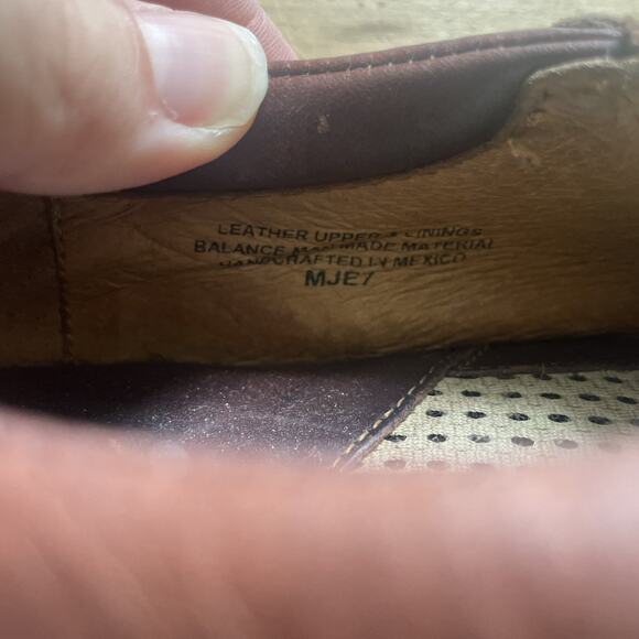 Born Shoes Womens 8.5 M Slip On Clogs Burgundy Brown Leather Comfort‎ Low Top - Picture 6 of 13